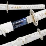 Kamaiwo-1045/1060 Handmade Hand Forged Authentic，Japanese Katana Samurai Swords are a Unique Gift for Men - Full Tang High Carbon Steel Makes a Memorable for Martial Arts Collectors,Blue