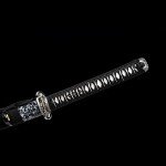 SANJISTU Samurai Sword | Traditional Hand-Forged Katana Swords Authentic Japanese Anime Samurai | High Carbon Steel Katanas Collection Sharp Full Tang (Silver-Double Dragon)