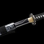 SANJISTU Samurai Sword | Traditional Hand-Forged Katana Swords Authentic Japanese Anime Samurai | High Carbon Steel Katanas Collection Sharp Full Tang (Silver-Double Dragon)