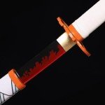Full Tang Katana Rengoku Sword 41 Inches Samurai Sword Cosplay Anime Sword