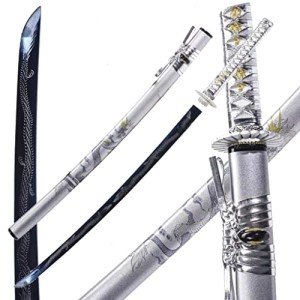 Kamaiwo-1045/1060 Clay Tempering high Carbon Steel Hademade Heat Tempered Full Handmade Hand Forged Japanese Katana Authentic，Full Tang,Functional,Practical Sharp