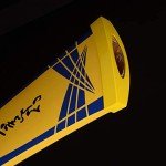 Sword Valley Medieval Knight Stainless Steel Longsword, Oath-Style with Scabbard, Collectible Decor, Full Length 115cm (Yellow & Blue)