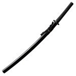 JIHPEN sword, Pure Handmade Samurai Sword, Spring Steel, 41.31.21 inches, Full Tang Sword Set, Sharp, Black Katana