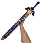 Blazing S. Legendary Master Sword Foam Material Sword Tears of Kingdom - Multiple Style - Cosplay, Halloween, Xmas Gifts (Tears of Kingdom 41" w/Scabbard)