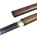 Wakizashi Zatoichi Naojian Katana Sword Real 1095 Steel Clay Tempered Japanese Samurai Sword Shirasaya Swords