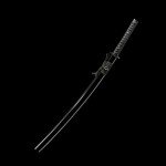 JIHPEN sword, Black Katana,Full Tang Samurai Sword,Sharp,Spring Steel Blade with Black Scabbard - 41inch Variety of Styles to Choose from