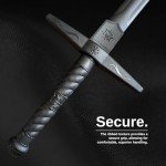 E-BOGU Polypropylene Two Hand Western Black Sword (40")