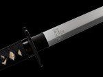 Lyuesword Handmade Full Tang Sharp Samurai Sword Katana Black Replica of Enter The Ninja Sword Real Battle Ready Ninjato (Black)