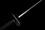 Lyuesword Handmade Full Tang Sharp Samurai Sword Katana Black Replica of Enter The Ninja Sword Real Battle Ready Ninjato (Black)