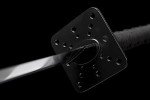 Lyuesword Handmade Full Tang Sharp Samurai Sword Katana Black Replica of Enter The Ninja Sword Real Battle Ready Ninjato (Black)