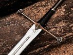 Handmade Replica Movie Sword - Medieval Vikings Master Long Sword, Hand-Crafted Authentic Engraved Stainless Steel Blade, Wall Mount Plaque & Scabbard Included - Collection Edition