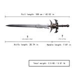 Sword fort Carbon Steel frostmourne Real Metal-Handmade Anime Replica Game Cosplay Props, Lich King Arthas