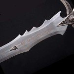 Sword fort Carbon Steel frostmourne Real Metal-Handmade Anime Replica Game Cosplay Props, Lich King Arthas
