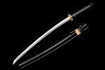 Traditional Heat/Clay Tempered Hand Forged | Real 1060/1095 T10 high Carbon Steel | Practical Authentic Japanese Samurai | Full Tang (Double Golden Dragon)