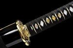 Traditional Heat/Clay Tempered Hand Forged | Real 1060/1095 T10 high Carbon Steel | Practical Authentic Japanese Samurai | Full Tang (Double Golden Dragon)