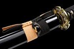 Traditional Heat/Clay Tempered Hand Forged | Real 1060/1095 T10 high Carbon Steel | Practical Authentic Japanese Samurai | Full Tang (Double Golden Dragon)