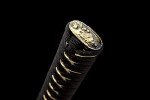 Traditional Heat/Clay Tempered Hand Forged | Real 1060/1095 T10 high Carbon Steel | Practical Authentic Japanese Samurai | Full Tang (Double Golden Dragon)