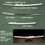 Adust Carbon Steel Zoro Sword, Anime Sword, 41 inch Overall, Japanese Katana Samurai Sword with Display Stand & Cosplay Belt