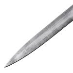Fidestisan Handmade 43”Single-Handed Medieval Modern Style Sword 5160 Hand Forged Spring Steel Riveted Pommel Full Tang Arming Swords Prop/Battle with Scabbard