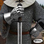 Hand Forged Rustic Broad Sword with Leather Handle