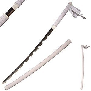 Sword fort Handmade Katana Anime Cosplay Sword, Carbon Steel Demon Sword Real Metal-Hashibira Inosuke2