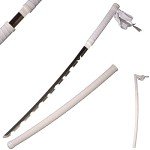Sword fort Handmade Katana Anime Cosplay Sword, Carbon Steel Demon Sword Real Metal-Hashibira Inosuke2