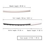 Sword fort Handmade Katana Anime Cosplay Sword, Carbon Steel Demon Sword Real Metal-Hashibira Inosuke2