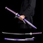 DGJY Sword-Samurai Katana Sword, Japanese Handmade, Practical, 1060 Carbon Steel, Full Tang,Tempered/Clay Tempered, Japanese Samurai Swords