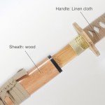 Katana with Wooden Sheath,Bamboo Practice Swords,Training Katana,Cosplay Prop Bokken,for Practice,Training and Gift