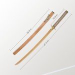 Katana with Wooden Sheath,Bamboo Practice Swords,Training Katana,Cosplay Prop Bokken,for Practice,Training and Gift