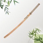 Katana with Wooden Sheath,Bamboo Practice Swords,Training Katana,Cosplay Prop Bokken,for Practice,Training and Gift