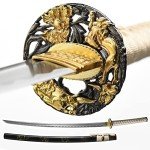 YONG XIN SWORD-Samurai Katana Sword, Japanese Handmade, Practical, 1045 Carbon Steel, Tempered/Clay Tempered, Full Tang, Sharp, Scabbard
