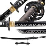 Wuton Real Katana Sword Sharp 40.55inch Samurai Sword Real Full Tang Authentic Japanese Sword Handforged 1060 High Carbon Steels Display Collection Gift