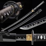 Wuton Real Katana Sword Sharp 40.55inch Samurai Sword Real Full Tang Authentic Japanese Sword Handforged 1060 High Carbon Steels Display Collection Gift