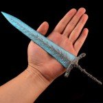 Game Elden Ring Dark Moon Greatsword Models 11.8-Inch Medieval Fantasy Claymore Sword Hand-Painted Sculpture Collectible Figurine for Gaming Display, Warrior Desk Decor & Dark-Themed Gift (NO.1)