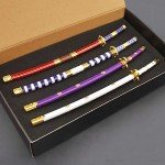 10'' Zoro Samurai Sword Anime Roronoa Shusui/Wado Ichimonji/Kitetsu/Yubashiri Sword Mini Metal Katana Collection Gift (4pcs Set)