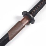 BJDJ Katana Sword high Toughness Polypropylene Performing Training (41") Black Katana Practice Scabbard Cosplay Aikido (Brown)