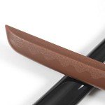 BJDJ Katana Sword high Toughness Polypropylene Performing Training (41") Black Katana Practice Scabbard Cosplay Aikido (Brown)