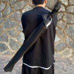 BJDJ Katana Sword high Toughness Polypropylene Performing Training (41") Black Katana Practice Scabbard Cosplay Aikido (Brown)