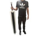 57 Inches Fantasy Dragon Slayer Berserk Guts Foam Sword Perfect for Anime Cosplay Costume Event Party and Collectible