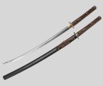Real Samurai Sword Hand Forged with T10 Steel and Hamon，Black Katana Sword Full Tang Sharp Clay Tempering, 41-Inch