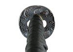 MAKOTO Handmade Sharp Katana Black Japanese Samurai Sword 40" (Warlord)