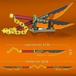 Kravkind 1478pcs, 82inch for Demon Slayer Sword Building Block Model, Samurai Sword Set with Scabbard and Stand, Best Gift for Anime Fans (Tengen Uzui Sword)
