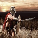 K Exclusive King Leonidas Spartan Warrior Sword | Authentic Replica | Heat Tempered Carbon Steel Blade | Traditionally Wrapped Handle | 33" Length