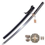 MURASAME Katana Sword Clay Tempered T10 Steel Real Sharp Nice Hamon Brass Tsuba Handmade