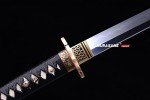 MURASAME Katana Sword Clay Tempered T10 Steel Real Sharp Nice Hamon Brass Tsuba Handmade