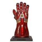 Sword Valley Cosplay Props Movie Universe A Man of Iron Gloves - LED Light-Up Collectible Gauntlet - Zinc Alloy & Rubber Construction, 40cm/15.75" (Cosplay, Display, Light Effects)
