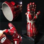 Sword Valley Cosplay Props Movie Universe A Man of Iron Gloves - LED Light-Up Collectible Gauntlet - Zinc Alloy & Rubber Construction, 40cm/15.75" (Cosplay, Display, Light Effects)