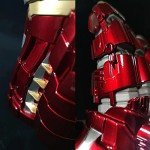 Sword Valley Cosplay Props Movie Universe A Man of Iron Gloves - LED Light-Up Collectible Gauntlet - Zinc Alloy & Rubber Construction, 40cm/15.75" (Cosplay, Display, Light Effects)