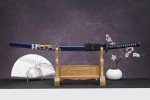 Moonsword Katana, Blue Dragon Katana - 40.55" Full Tang High Manganese Steel Samurai Sword with Dragon Scabbard - Authentic Japanese Style Blade for Collectors & Martial Arts